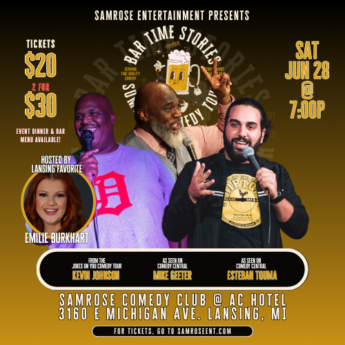 SamRose Comedy Club – Bar Time Stories Summer Comedy Tour